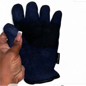 Stylish Navy and Black Men's Gloves